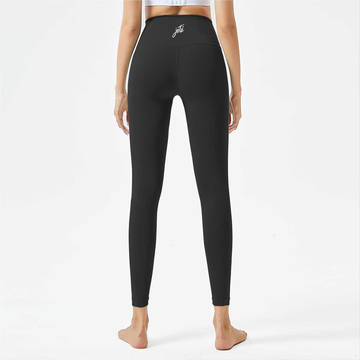 Women’s Dance Leggings with Jeté Logo – High-Waisted Athletic Yoga Pants for Comfort & Style