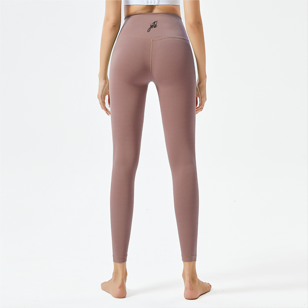 Women’s Dance Leggings with Jeté Logo – High-Waisted Athletic Yoga Pants for Comfort & Style