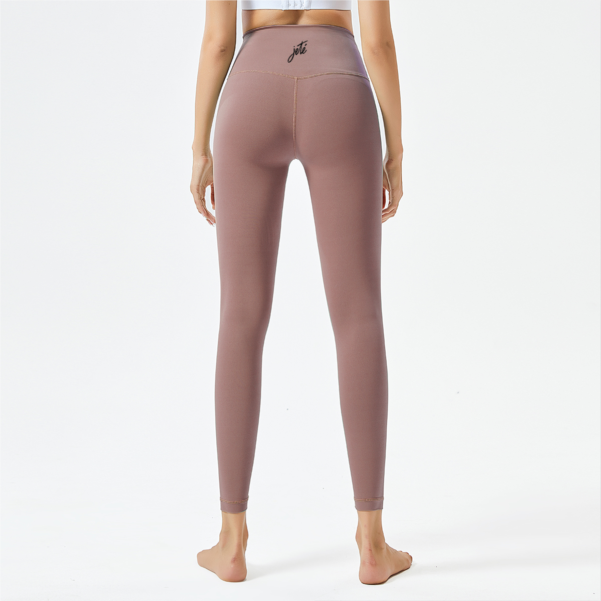 Women’s Dance Leggings with Jeté Logo – High-Waisted Athletic Yoga Pants for Comfort & Style