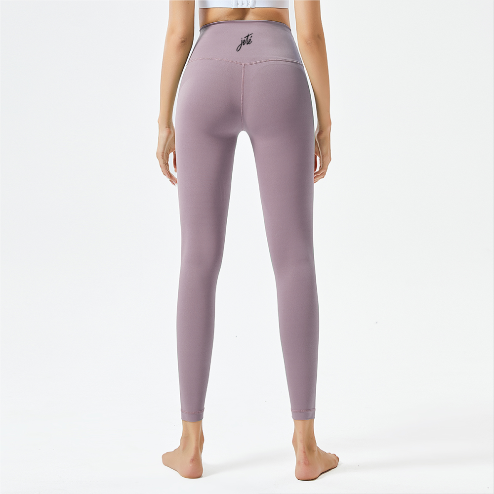 Women’s Dance Leggings with Jeté Logo – High-Waisted Athletic Yoga Pants for Comfort & Style