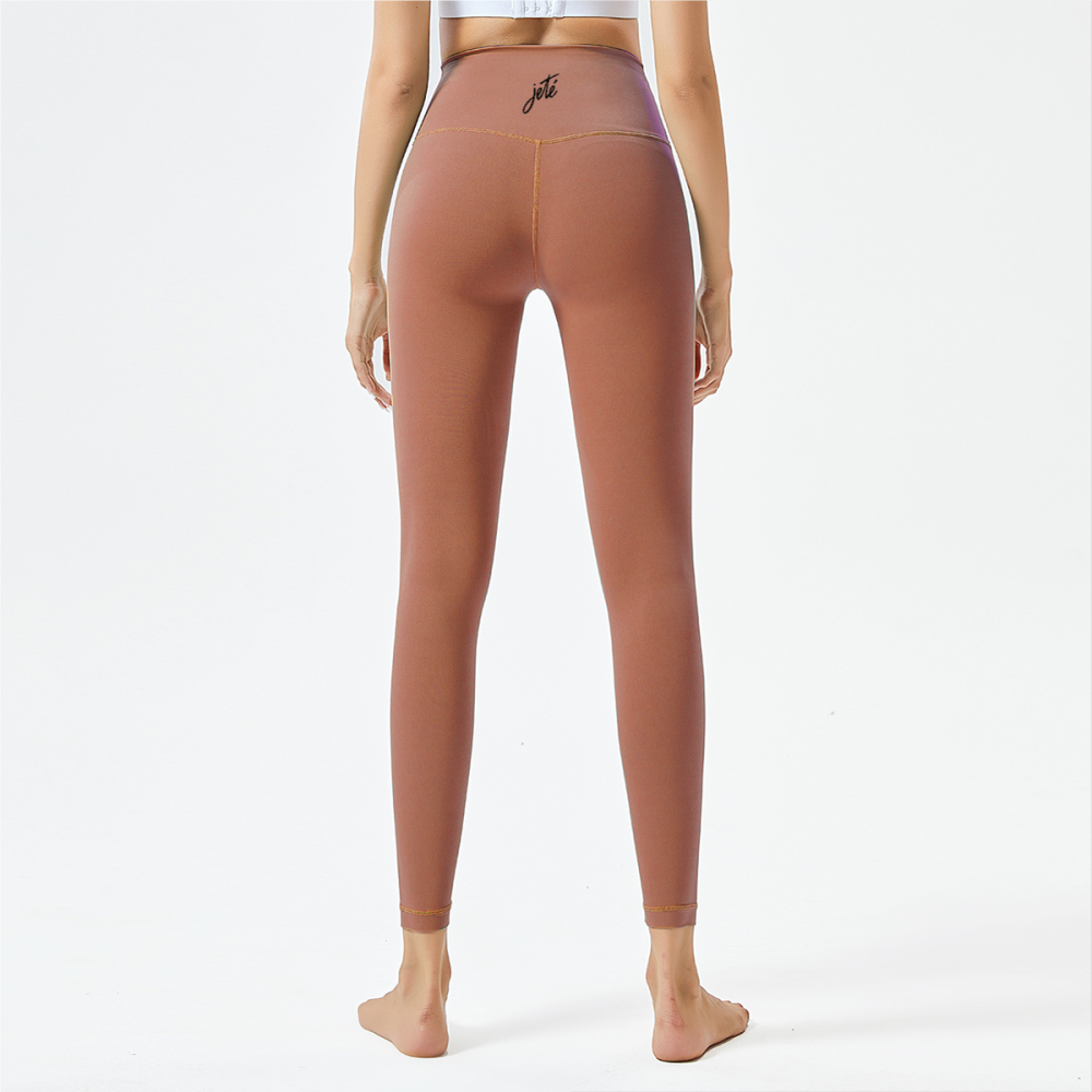 Women’s Dance Leggings with Jeté Logo – High-Waisted Athletic Yoga Pants for Comfort & Style