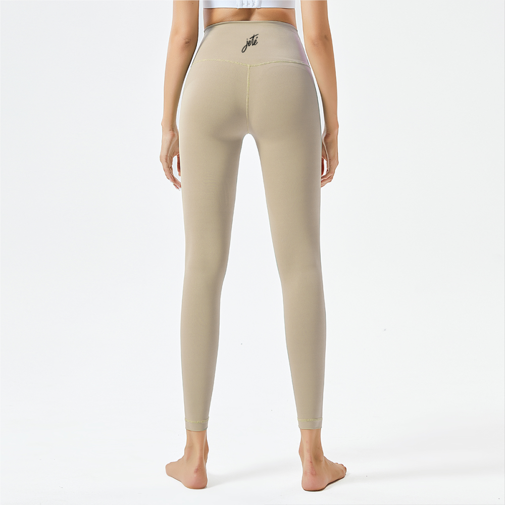Women’s Dance Leggings with Jeté Logo – High-Waisted Athletic Yoga Pants for Comfort & Style
