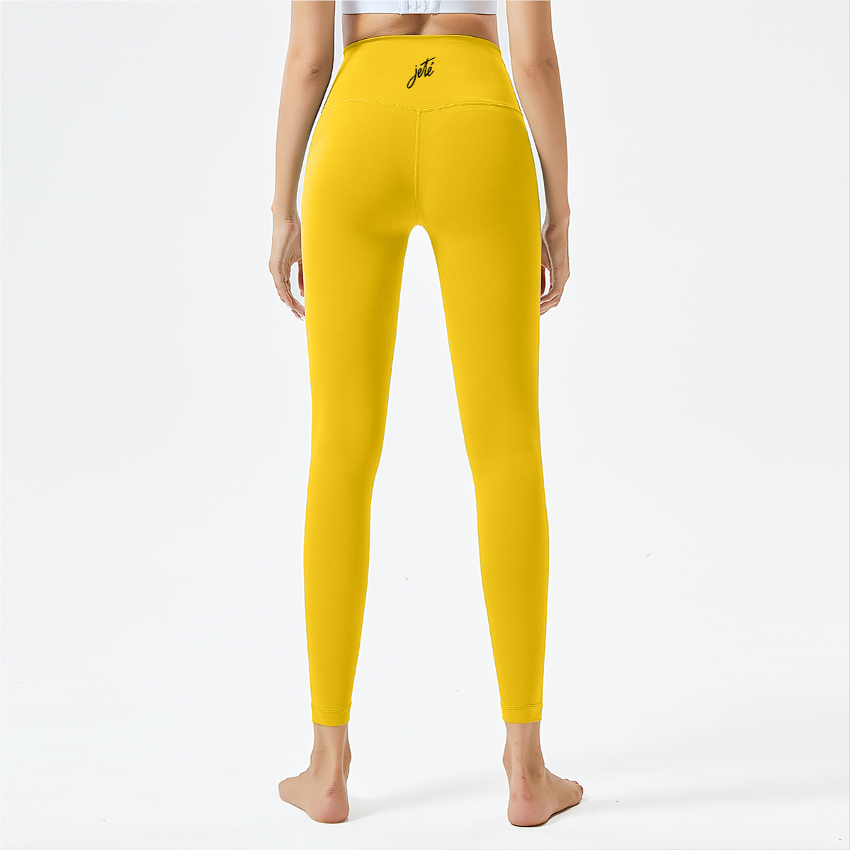 Women’s Dance Leggings with Jeté Logo – High-Waisted Athletic Yoga Pants for Comfort & Style