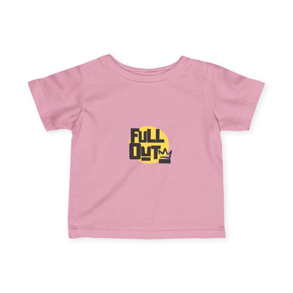 "Full Out" Infant Fine Jersey Tee – Bold Streetwear-Inspired Baby Dance T-Shirt for High-Energy Tiny Performers