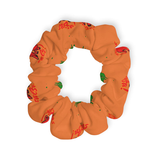 “What's a Pepper's Favorite Dance? Salsa!” Scrunchie – Funny Dance Pun Hair Accessory with Cute Pepper Graphic