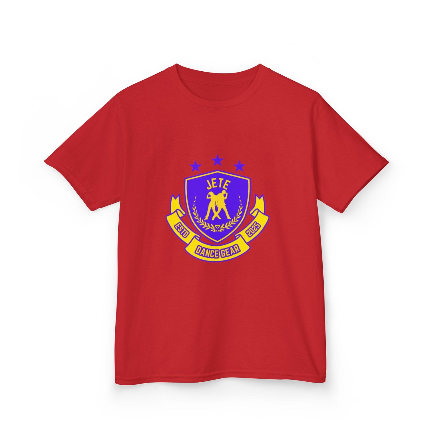 "Jeté Dance Gear" Youth Short Sleeve Tee – Collegiate-Inspired Dancer Graphic Shirt for Kids