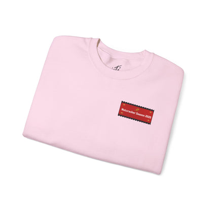 “Let’s Get to Cracking” Back Print ADULT Sweatshirt + Nutcracker 2025 Front – Unisex Heavy Blend Crewneck | Ballet Holiday Dance Sweatshirt