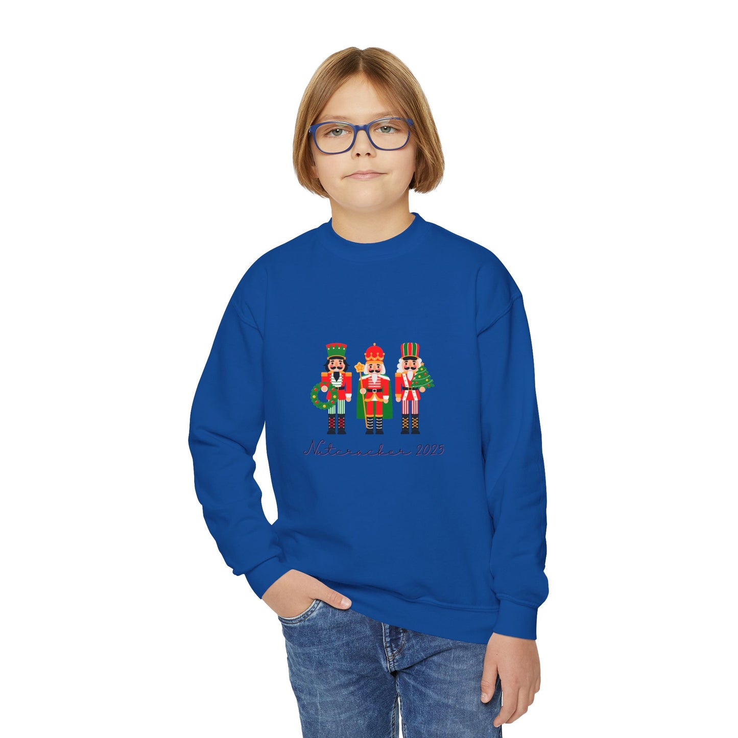 “Nutcracker 2025” Sweatshirt – YOUTH Crewneck | Ballet Holiday Dance Sweatshirt for Dancers