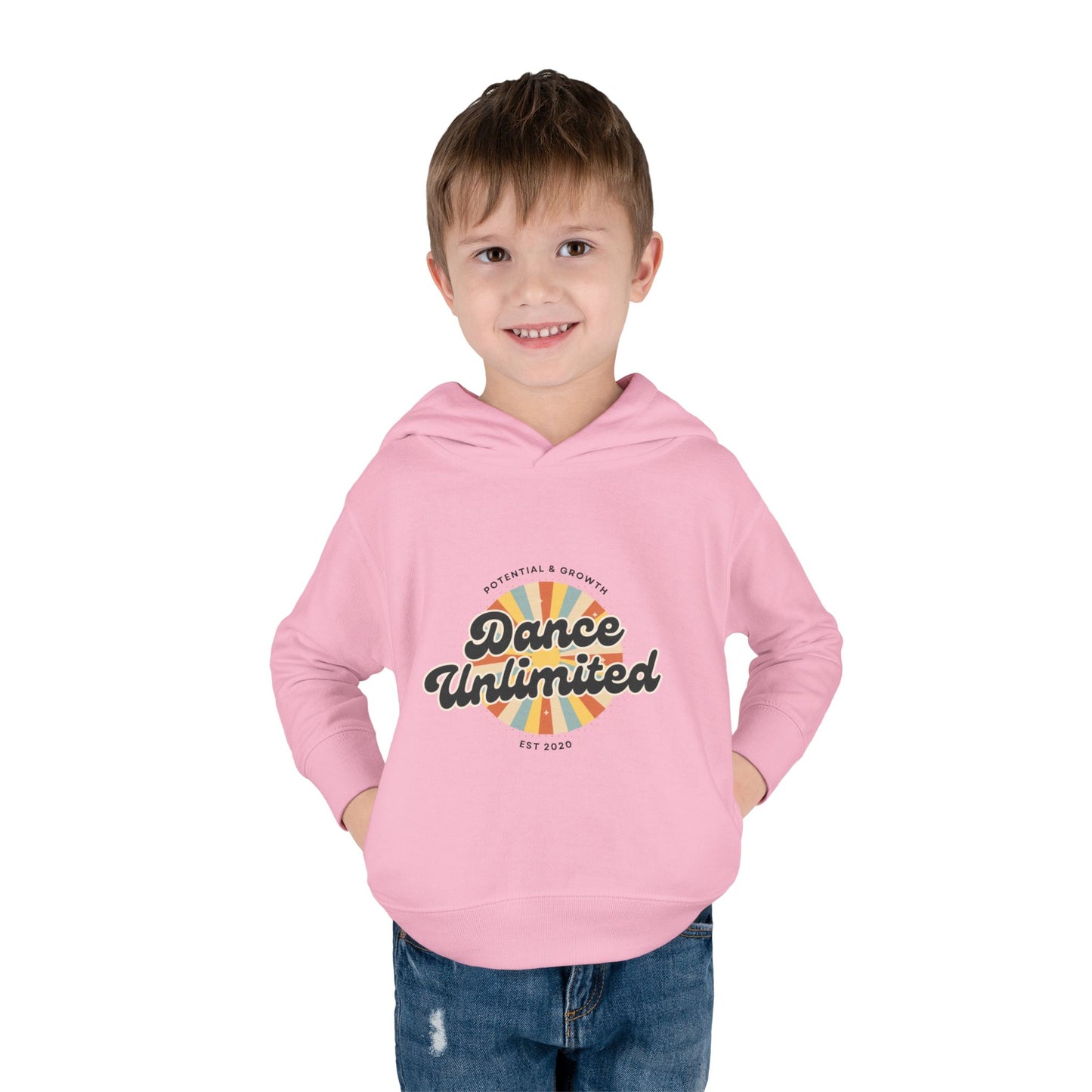 “Dance Unlimited - Potential & Growth” Toddler Fleece Hoodie – Retro Dance Graphic Sweatshirt