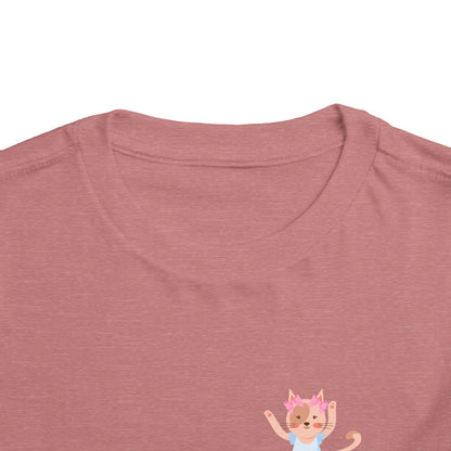 “Every Meow & Then I Dance” Adorable Dancing Cat Graphic | Cute Cat Dance T-Shirt for Toddlers & Little Ballet Lovers - Toddler Short Sleeve Tee