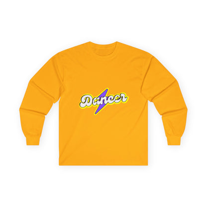 "Dancer" Unisex Long Sleeve Tee – Superhero-Inspired Graphic Dance Shirt for Performers, Instructors & Studio Heroes