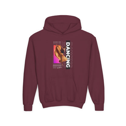 “Dancing” Female Dancer Streetwear Graphic | Unisex Youth Hoodie – Dance Hoodie for Kids & Young Performers