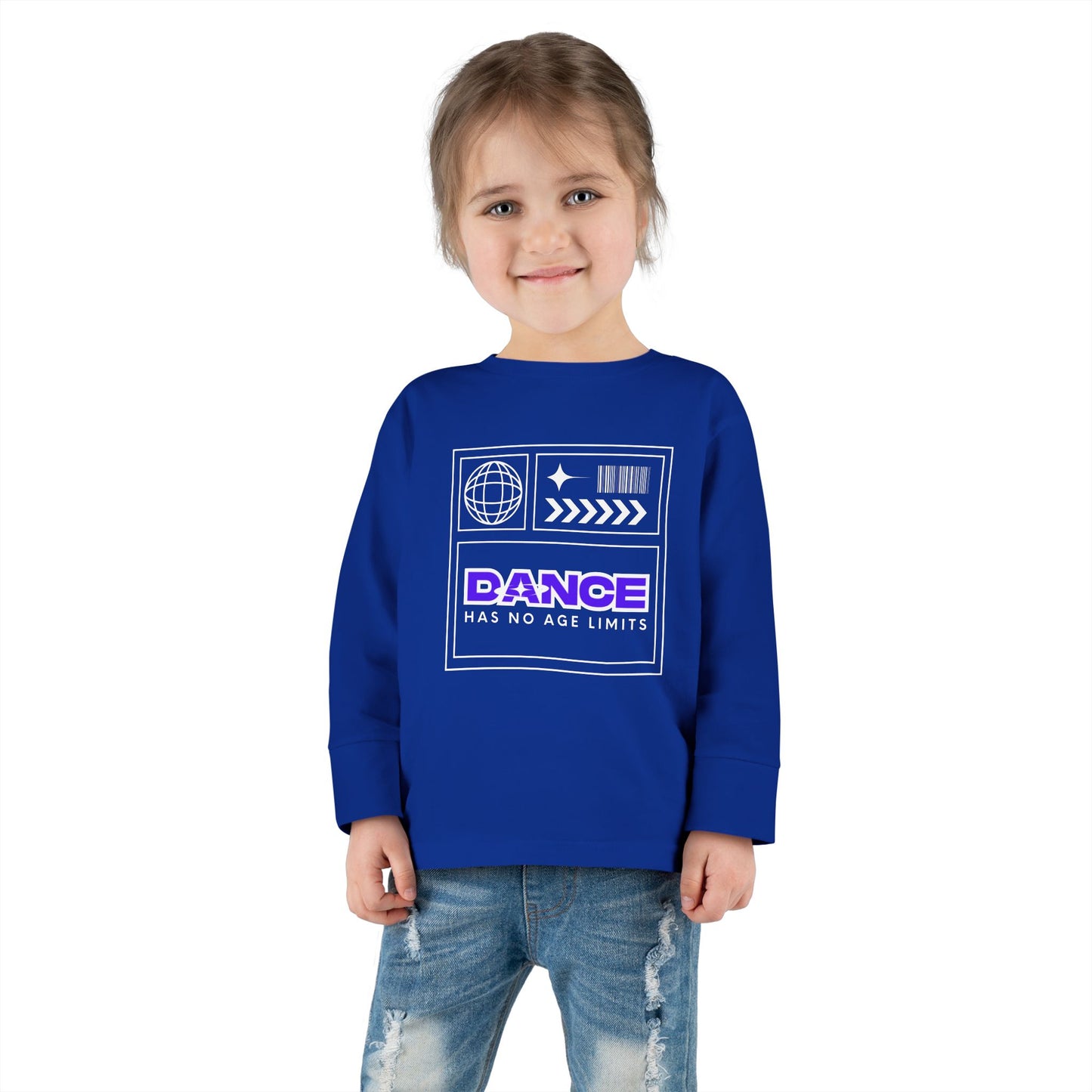 "Dance Has No Age Limits" Toddler Long Sleeve Tee – Unisex Streetwear Dance Shirt for Kids
