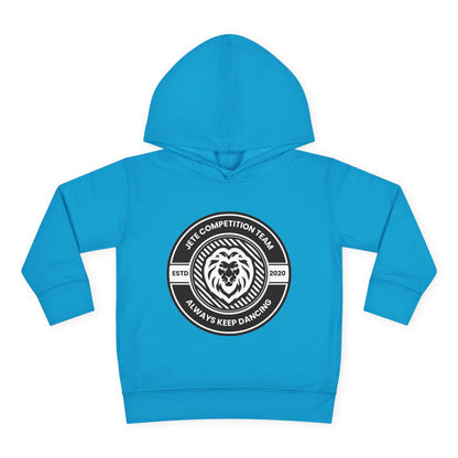 “Jeté Competition Team: Always Keep Dancing” Toddler Pullover Fleece Hoodie – Collegiate Dance Graphic |  Sweatshirt for Kids
