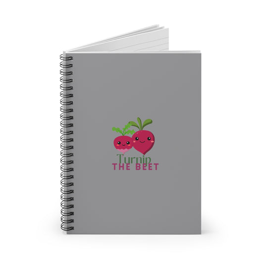 "Turnip the Beet" Spiral Notebook – Cute Veggie Dance Pun Journal for Dancers, Foodies & Pun Lovers