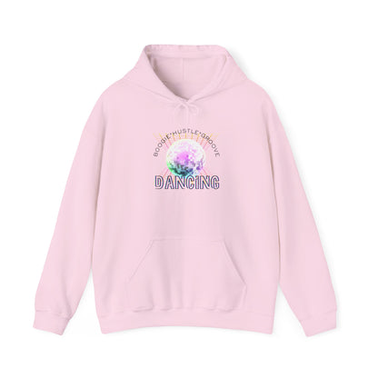 "Boogie, Hustle, Groove - Dancing" Streetwear Dance Graphic – Unisex Heavy Blend™ Hooded Sweatshirt