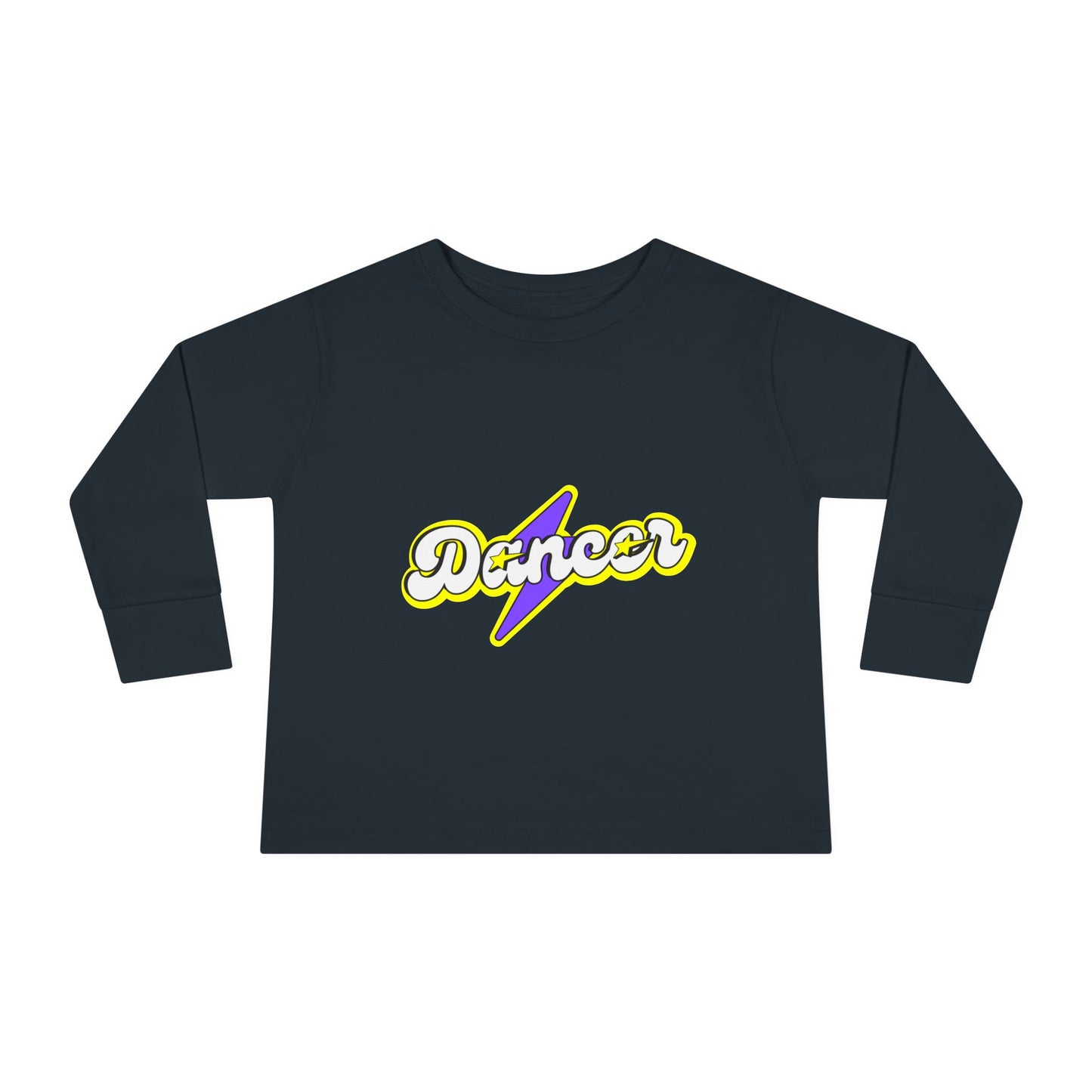 "Dancer" Toddler Dance T-Shirt – Bold Superhero-Inspired Long Sleeve Tee for Kids