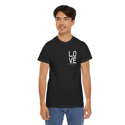 "LOVE Dance" Unisex Heavy Cotton Tee – Script Letter Graphic Dance Lover T-Shirt