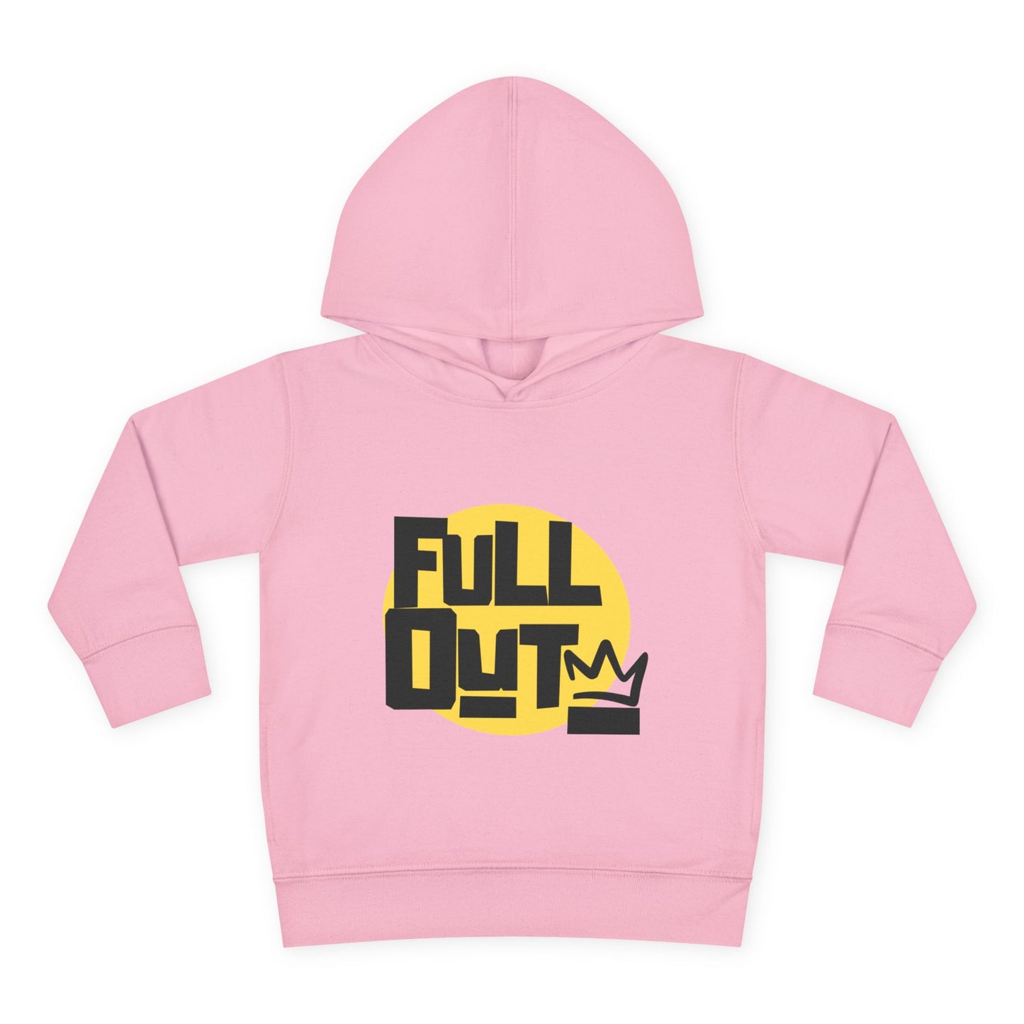 "Full Out" Toddler Pullover Hoodie – Bold Streetwear-Inspired Dance Graphic Fleece Sweatshirt for Kids