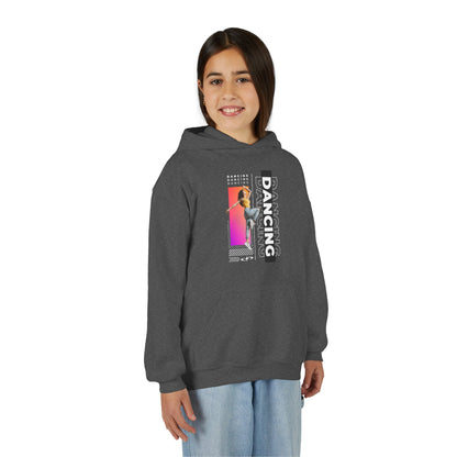 “Dancing” Female Dancer Streetwear Graphic | Unisex Youth Hoodie – Dance Hoodie for Kids & Young Performers
