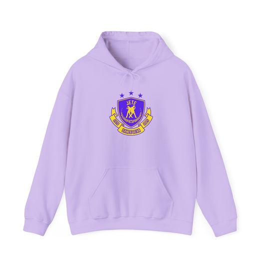 "Jeté Dance Gear" Unisex Hooded Sweatshirt – Collegiate Style Dance Hoodie for Dancers & Dance Lovers