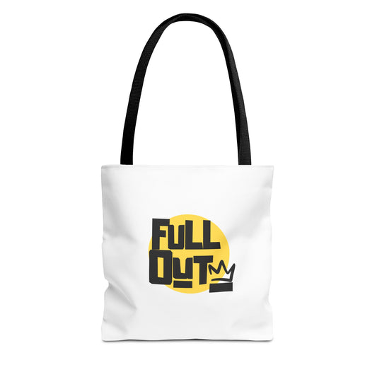 "Full Out" Dance Canvas Tote Bag – Streetwear-Inspired Graphic Dance Bag for Rehearsals, Classes & Everyday Use