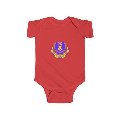 "Jeté Dance Gear" Infant Short Sleeve Bodysuit – Collegiate-Inspired Dance Graphic Baby Outfit for Future Dancers