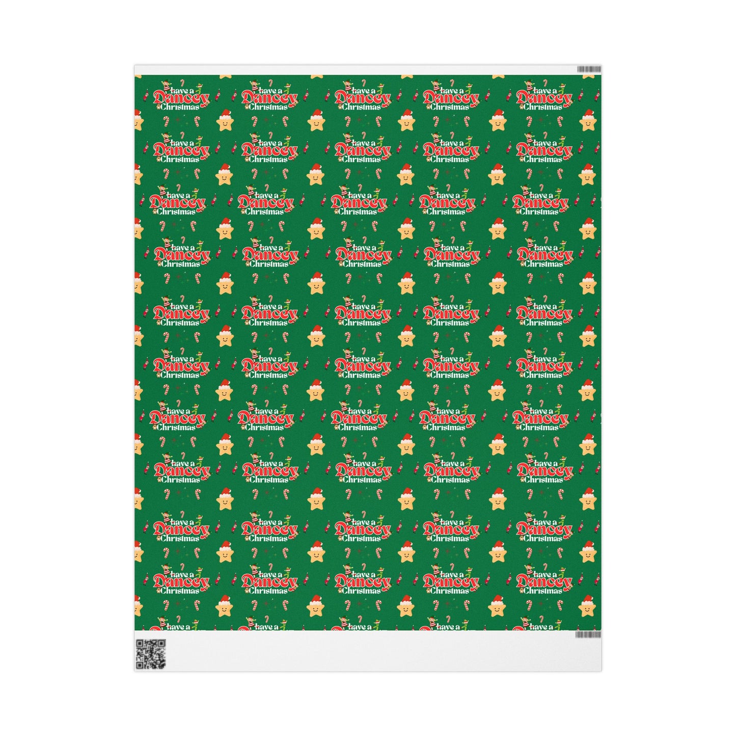 “Have a Dancey Christmas” Wrapping Paper – Festive Holiday Dance Gift Wrap with Ballet & Dance-Themed Design, Perfect for Dancers and Studios