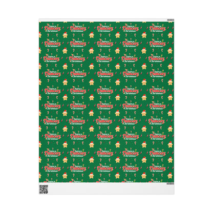 “Have a Dancey Christmas” Wrapping Paper – Festive Holiday Dance Gift Wrap with Ballet & Dance-Themed Design, Perfect for Dancers and Studios