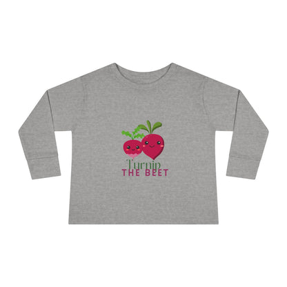 "Turnip the Beet" Toddler Dance T-Shirt – Cute Veggie Graphic Long Sleeve Tee for Kids