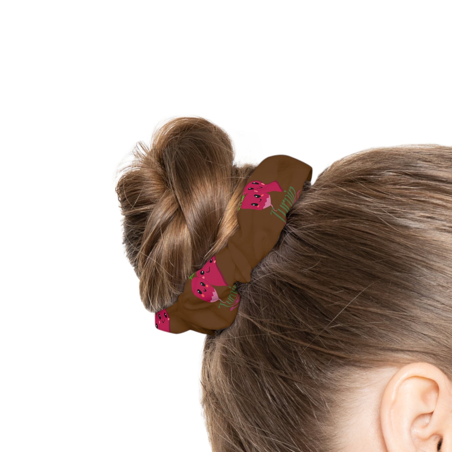 "Turnip the Beet” Scrunchie – Funny Dance Pun Hair Accessory with Cute Pepper Graphic