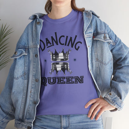 “Dancing Queen" Unisex Heavy Cotton T-Shirt with Crown Graphic – Dance-Inspired Graphic Tee for Adults & Kids