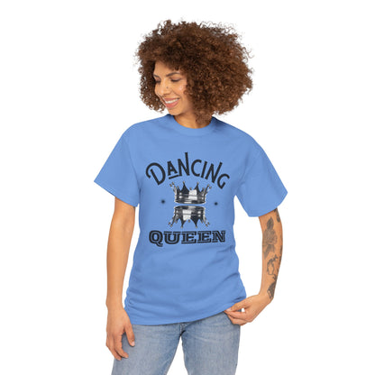 “Dancing Queen" Unisex Heavy Cotton T-Shirt with Crown Graphic – Dance-Inspired Graphic Tee for Adults & Kids
