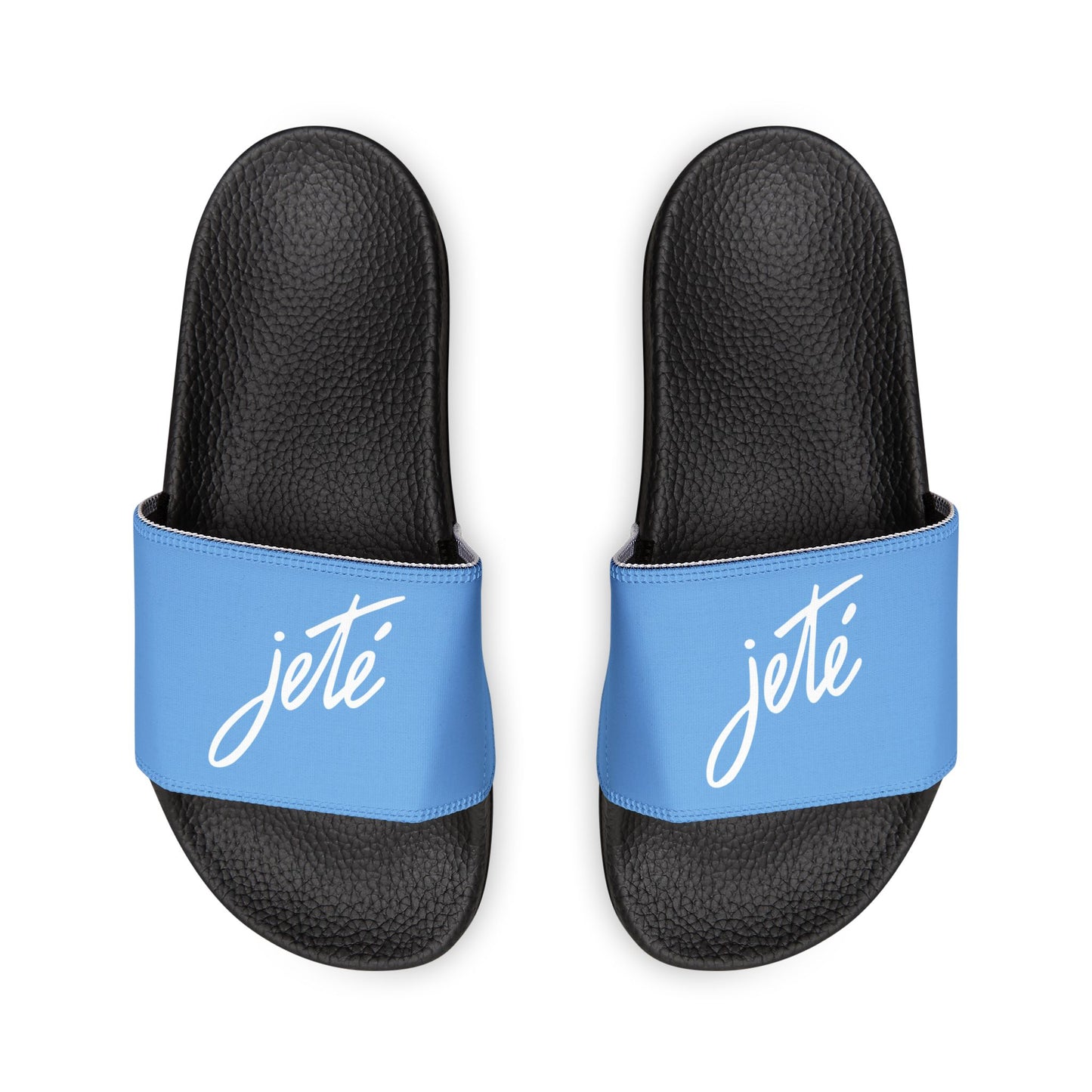 YOUTH SIZES - “Jeté” Official Logo Dance -Inspired Custom Footwear | Youth Sandal Slides with Removable Straps