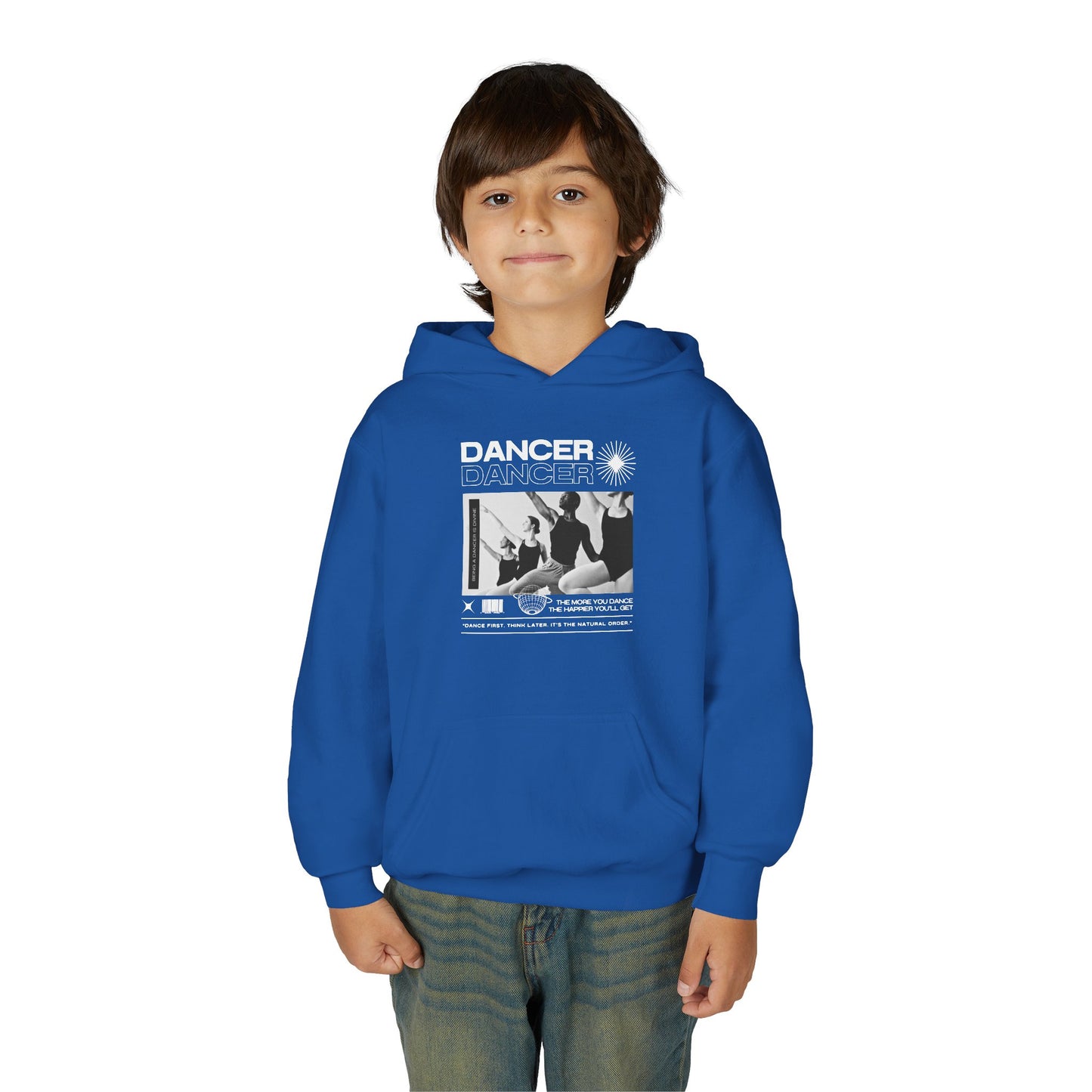 “Dancer” Young Ballet Dancers at the Barre Graphic | Unisex Youth Hoodie – Streetwear-Inspired Ballet Dance Hoodie for Kids & Aspiring Dancers