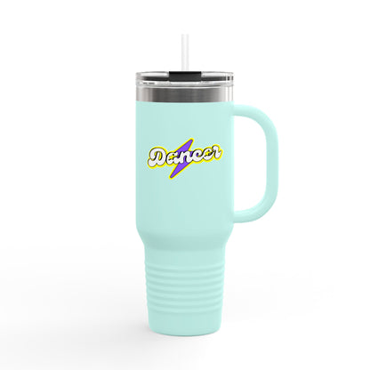 "Dancer" Superhero 40oz Insulated Travel Mug – Bold Stainless Steel Tumbler for Dance Lovers