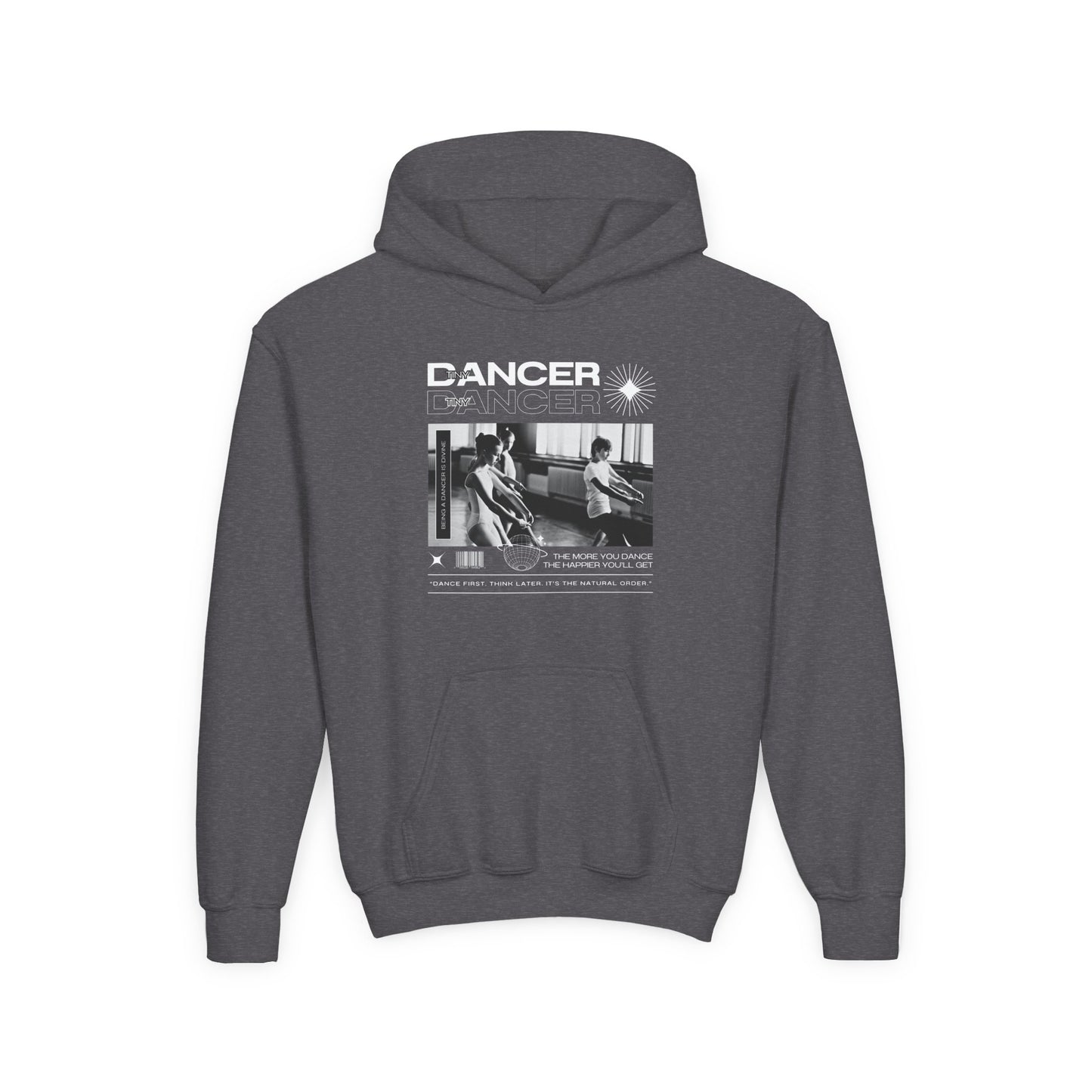 “Dancer” Young Ballet Class Graphic | Unisex Youth Hoodie – Streetwear-Inspired Ballet Dance Hoodie for Kids & Aspiring Dancers