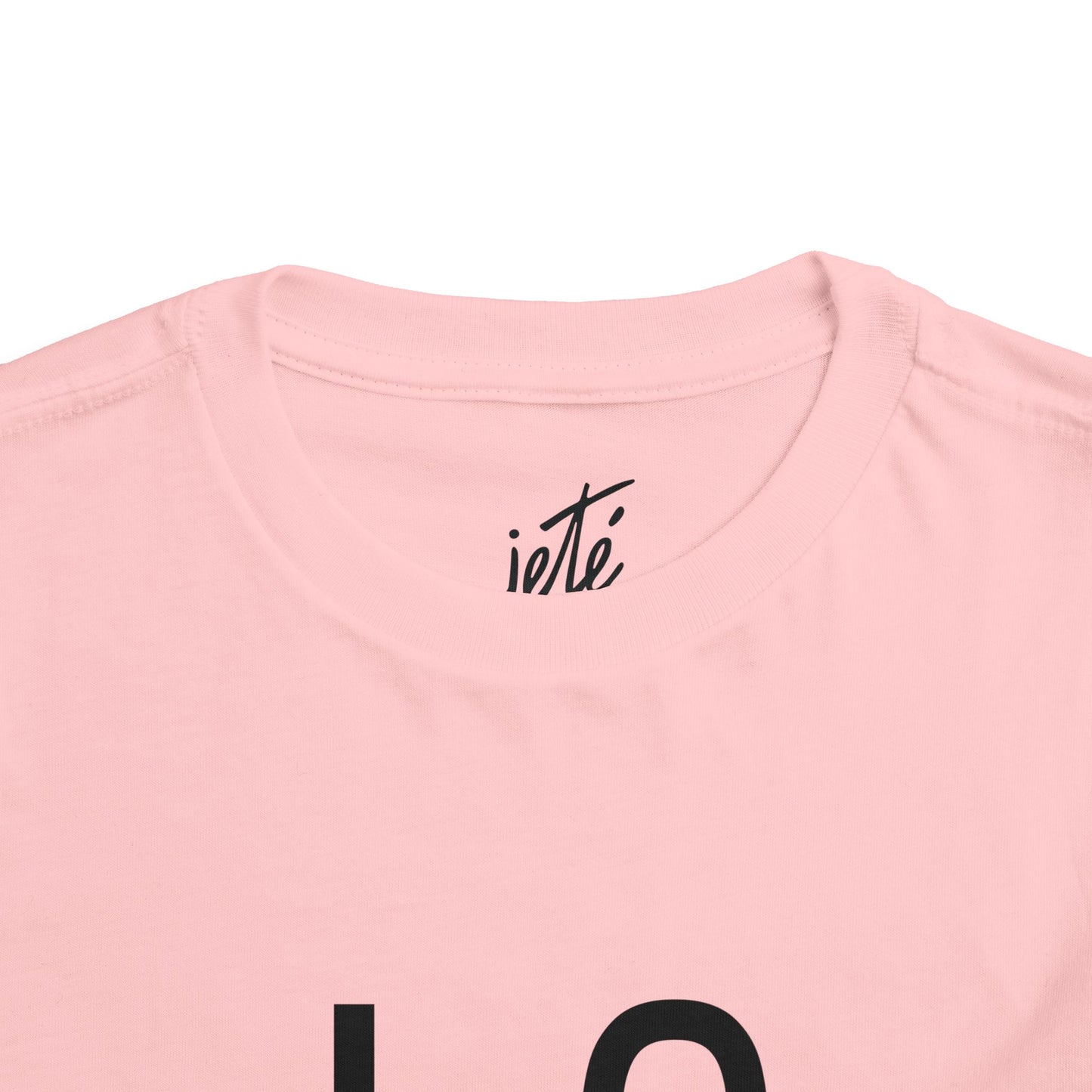 "LOVE Dance" Toddler Short Sleeve Tee – Script Letter Graphic Dance Lover T-Shirt