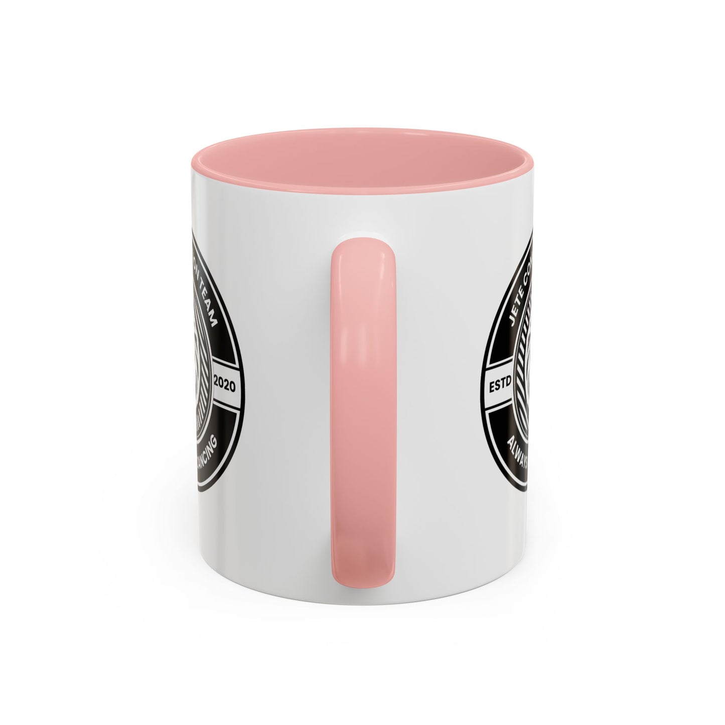 "Jeté Competition Team – Always Keep Dancing" Accent Coffee Mug – Collegiate Style Ceramic Mug for Dancers and Studio Teams