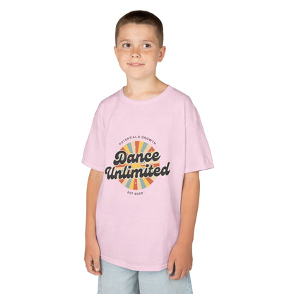 “Dance Unlimited: Potential & Growth” Retro Graphic T-Shirt for Kids – Motivational Dance Shirt - Youth Dance Inspiration Tee