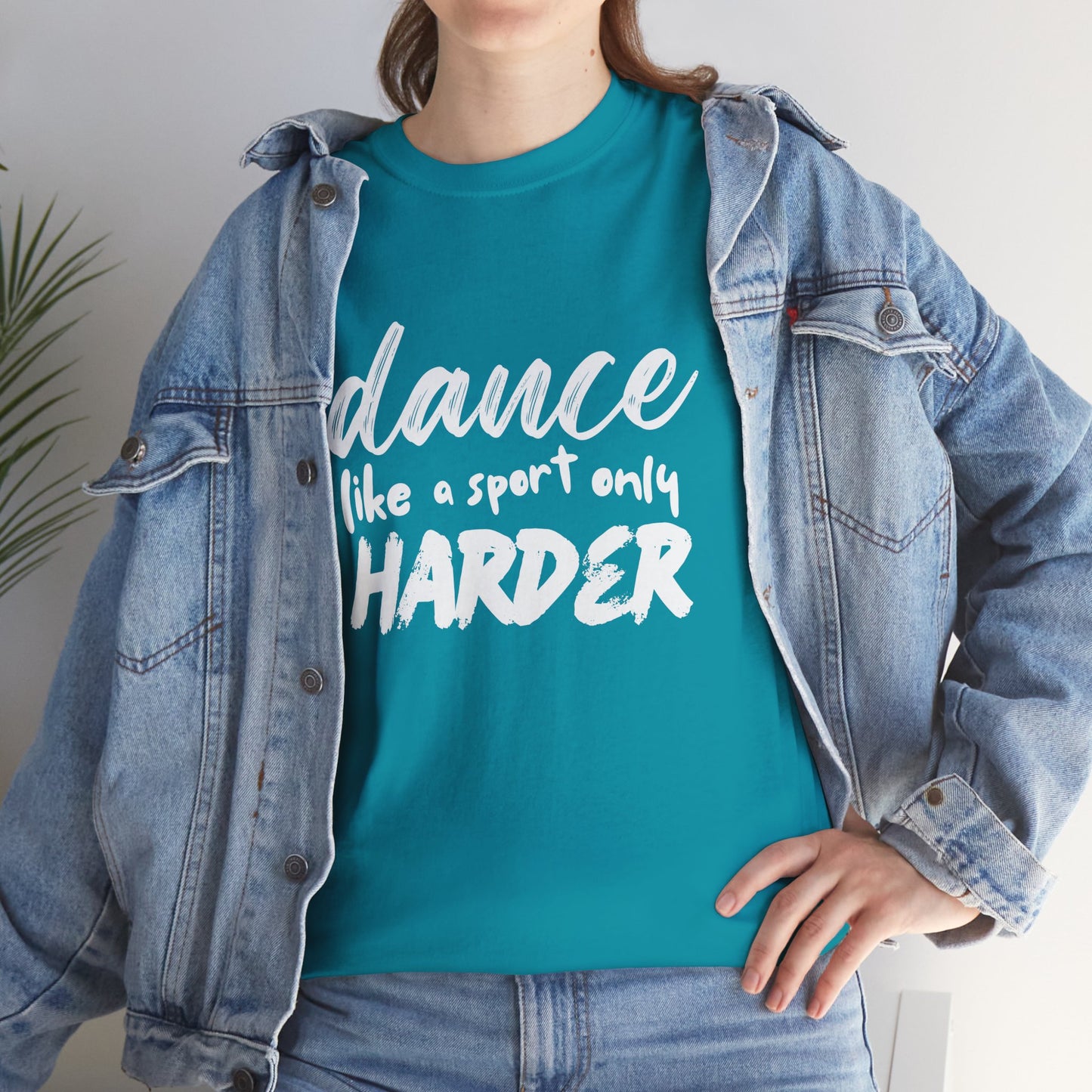 “Dance Like a Sport Only Harder” Unisex Heavy Cotton T-Shirt – Dance-Inspired Graphic Tee for Adults & Kids