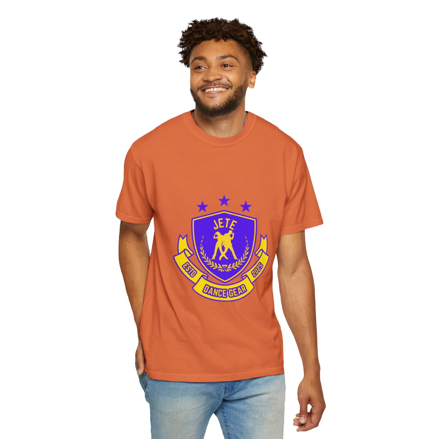 "Jeté Dance Gear" Unisex Garment-Dyed T-Shirt – Collegiate-Style Graphic Tee – Dance Apparel for Dancers & Performers