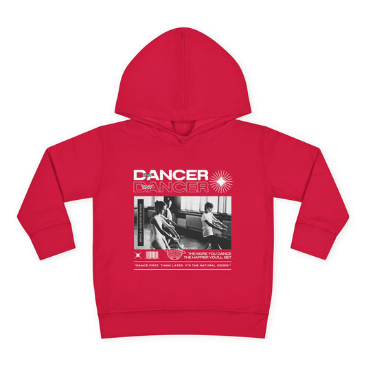“Dancer” Toddler Pullover Hoodie – Streetwear-Inspired Ballet Class Graphic Sweatshirt for Kids”