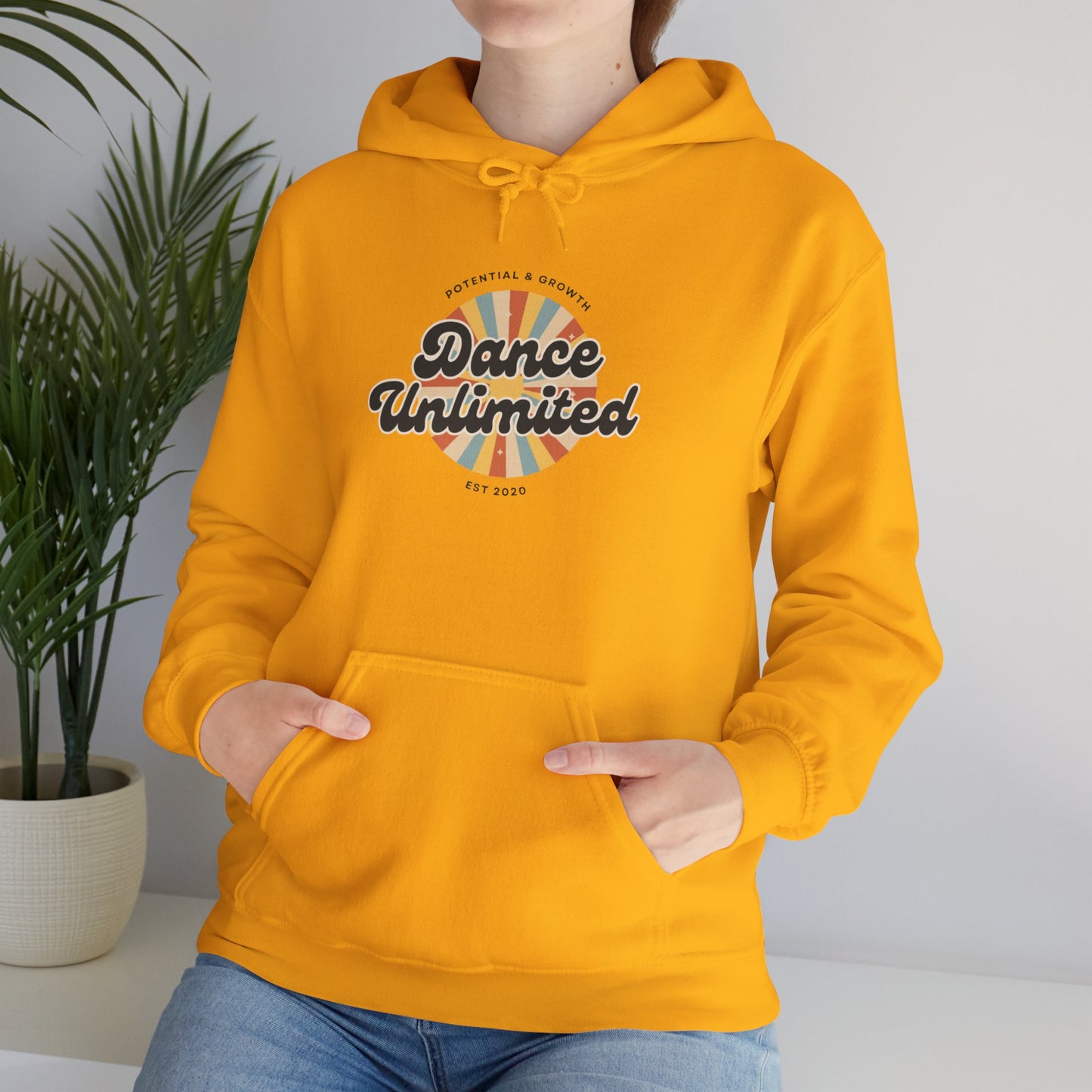 "Dance Unlimited – Potential & Growth" Retro Unisex Hoodie  Dance-Inspired Sweatshirt