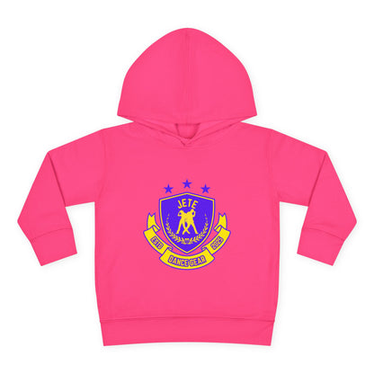 "Jeté Dance Gear" Toddler Pullover Fleece Hoodie – Collegiate-Inspired Dancer Graphic Sweatshirt for Kids