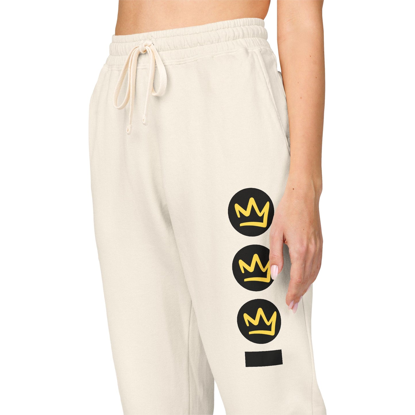 Full Out Premium Collection Fleece Sweatpants – Trendy Unisex Garment-Dyed Dance Joggers with Bold Streetwear Graphic