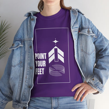 "Point Your Feet" Streetwear Dance Tee – Unisex Heavy Cotton Ballet-Inspired T-Shirt for Dancers