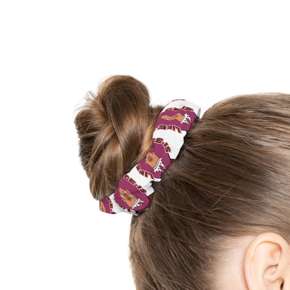 “Life Without Dance Is Pointeless” Scrunchie – Funny Ballet Pun Hair Accessory with Cute Dancing Capybara Graphic