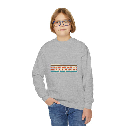 "From the Top and 5, 6, 7, 8" – Retro Dance Youth Crewneck Sweatshirt | Kids Dance Practice Pullover