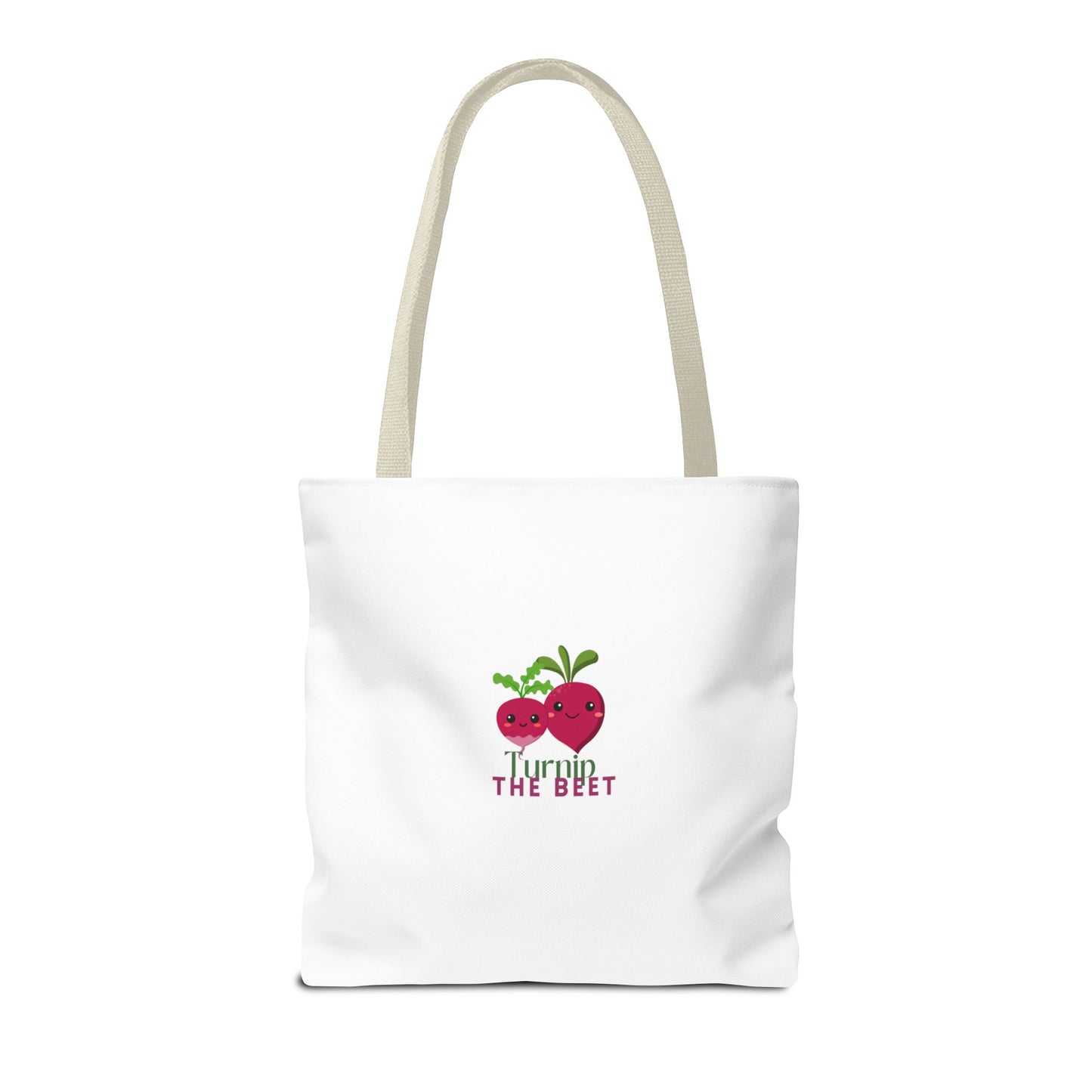 "Turnip the Beet" Canvas Tote Bag – Cute Veggie Graphic Dance-Themed Reusable Bag for Grocery Runs, Dance Class & Everyday Use